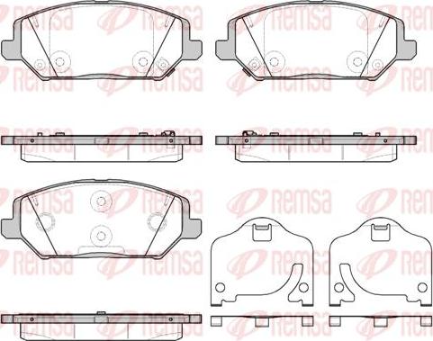 Kawe 1783 02 - Set placute frana,frana disc aaoparts.ro