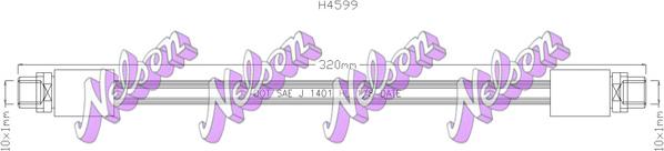 Kawe H4599 - Furtun frana aaoparts.ro