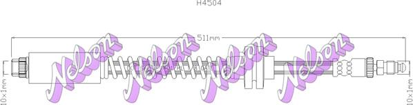 Kawe H4504 - Furtun frana aaoparts.ro