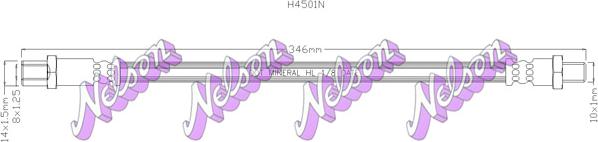 Kawe H4501N - Furtun frana aaoparts.ro