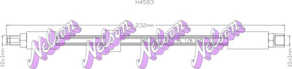 Kawe H4583 - Furtun frana aaoparts.ro