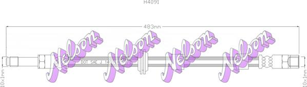 Kawe H4091 - Furtun frana aaoparts.ro