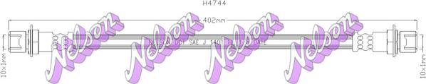 Kawe H4744 - Furtun frana aaoparts.ro