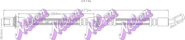 Kawe H4746 - Furtun frana aaoparts.ro