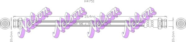 Kawe H4751 - Furtun frana aaoparts.ro