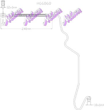 Kawe H6686Q - Furtun frana aaoparts.ro