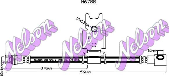 Kawe H6788 - Furtun frana aaoparts.ro