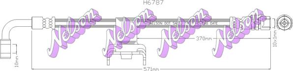 Kawe H6787 - Furtun frana aaoparts.ro