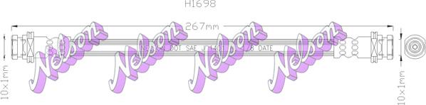 Kawe H1698 - Furtun frana aaoparts.ro