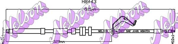Kawe H8443 - Furtun frana aaoparts.ro