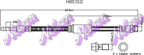 Kawe H8031Q - Furtun frana aaoparts.ro