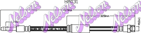 Kawe H8031 - Furtun frana aaoparts.ro