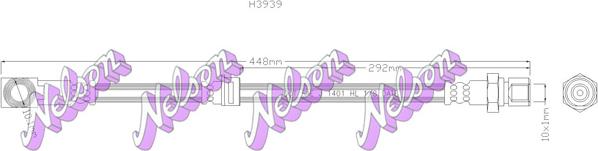 Kawe H3939 - Furtun frana aaoparts.ro