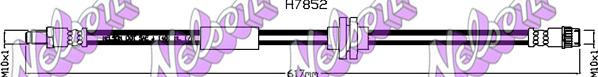 Kawe H7852 - Furtun frana aaoparts.ro