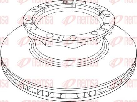 Kawe NCA1222.20 - Disc frana aaoparts.ro