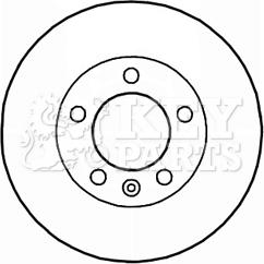 Key Parts KBD5941S - Disc frana aaoparts.ro