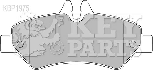 Key Parts KBP1975 - Set placute frana,frana disc aaoparts.ro