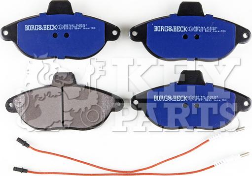 Key Parts KBP1461 - Set placute frana,frana disc aaoparts.ro