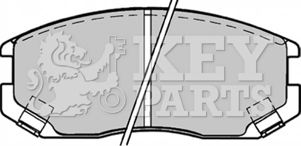 Key Parts KBP1518 - Set placute frana,frana disc aaoparts.ro