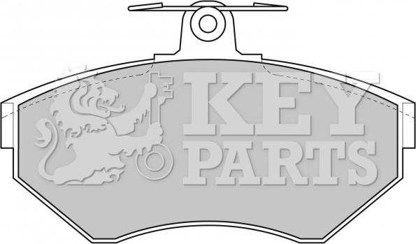 Key Parts KBP1620 - Set placute frana,frana disc aaoparts.ro
