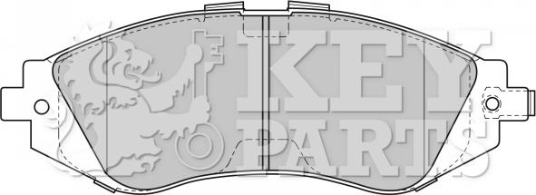 Key Parts KBP1881 - Set placute frana,frana disc aaoparts.ro