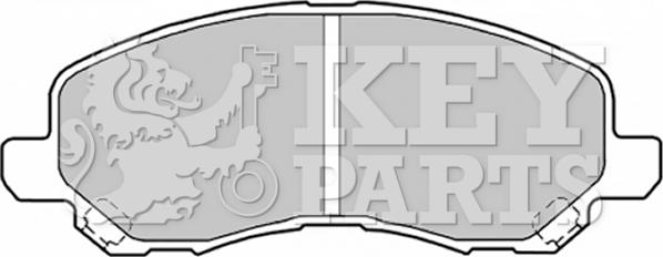 Key Parts KBP1831 - Set placute frana,frana disc aaoparts.ro