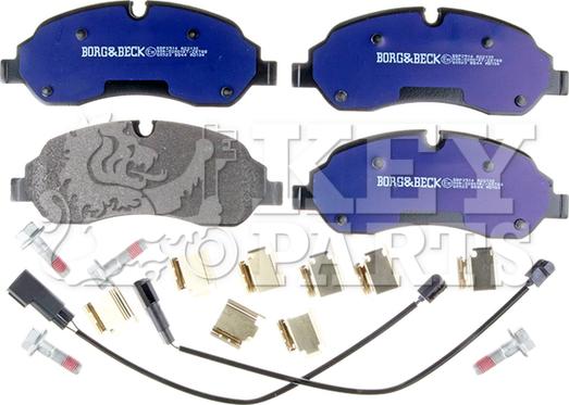 Key Parts KBP2514 - Set placute frana,frana disc aaoparts.ro
