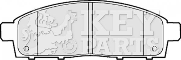 Key Parts KBP2054 - Set placute frana,frana disc aaoparts.ro