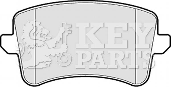 Key Parts KBP2055 - Set placute frana,frana disc aaoparts.ro