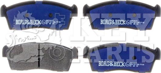 Key Parts KBP2009 - Set placute frana,frana disc aaoparts.ro