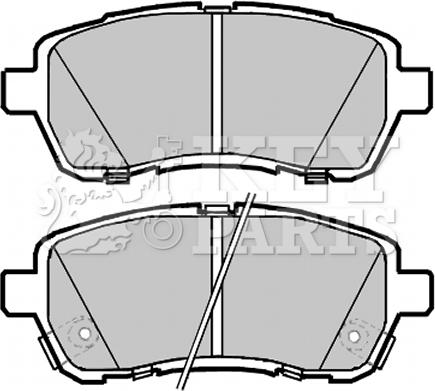 Key Parts KBP2085 - Set placute frana,frana disc aaoparts.ro