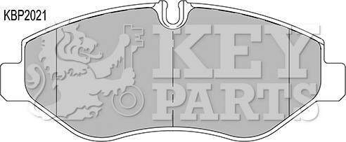 Key Parts KBP2021 - Set placute frana,frana disc aaoparts.ro