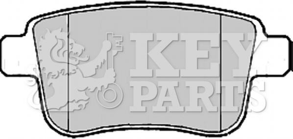 Key Parts KBP2185 - Set placute frana,frana disc aaoparts.ro
