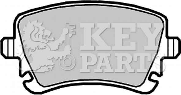 Key Parts KBP2139 - Set placute frana,frana disc aaoparts.ro
