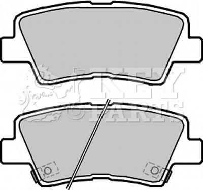 Key Parts KBP2323 - Set placute frana,frana disc aaoparts.ro