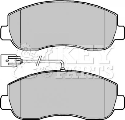 Key Parts KBP2266 - Set placute frana,frana disc aaoparts.ro