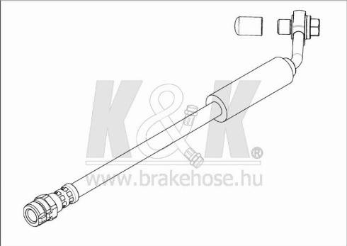 KK95KFT FT1478 - Furtun frana aaoparts.ro