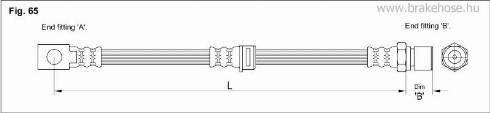 KK95KFT FT1758 - Furtun frana aaoparts.ro