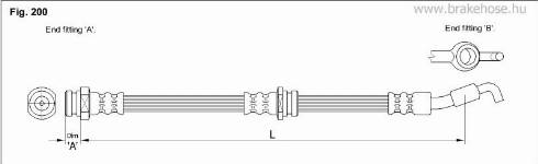 KK95KFT FT2267 - Furtun frana aaoparts.ro