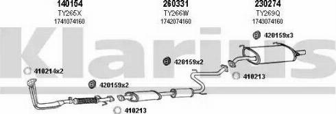 Klarius 900108E - Sistem de esapament aaoparts.ro