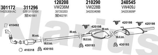 Klarius 930614E - Sistem de esapament aaoparts.ro