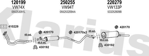 Klarius 930028E - Sistem de esapament aaoparts.ro