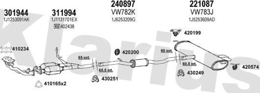 Klarius 931406E - Sistem de esapament aaoparts.ro