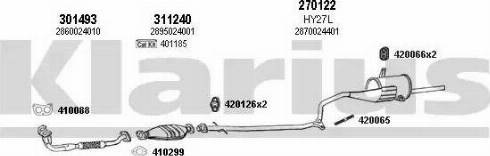 Klarius 450019E - Sistem de esapament aaoparts.ro
