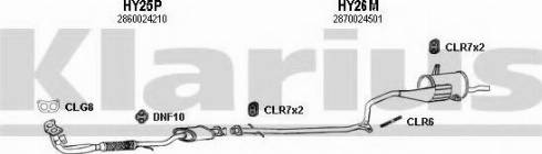 Klarius 450011U - Sistem de esapament aaoparts.ro