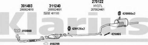 Klarius 450017E - Sistem de esapament aaoparts.ro