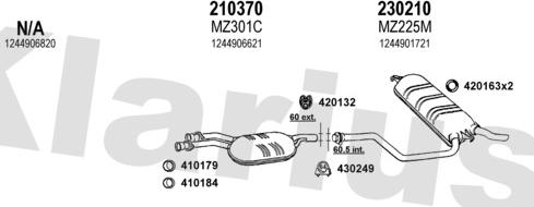 Klarius 600533E - Sistem de esapament aaoparts.ro
