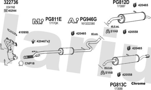 Klarius 631105U - Sistem de esapament aaoparts.ro
