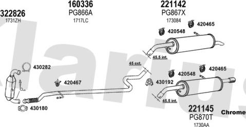 Klarius 631305E - Sistem de esapament aaoparts.ro