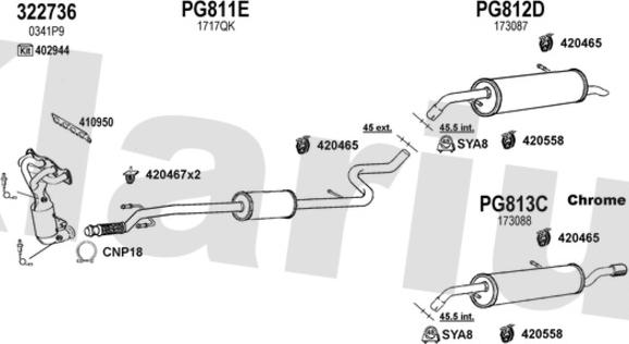 Klarius 631250U - Sistem de esapament aaoparts.ro
